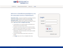 Tablet Screenshot of globalbusinessintelligence.com
